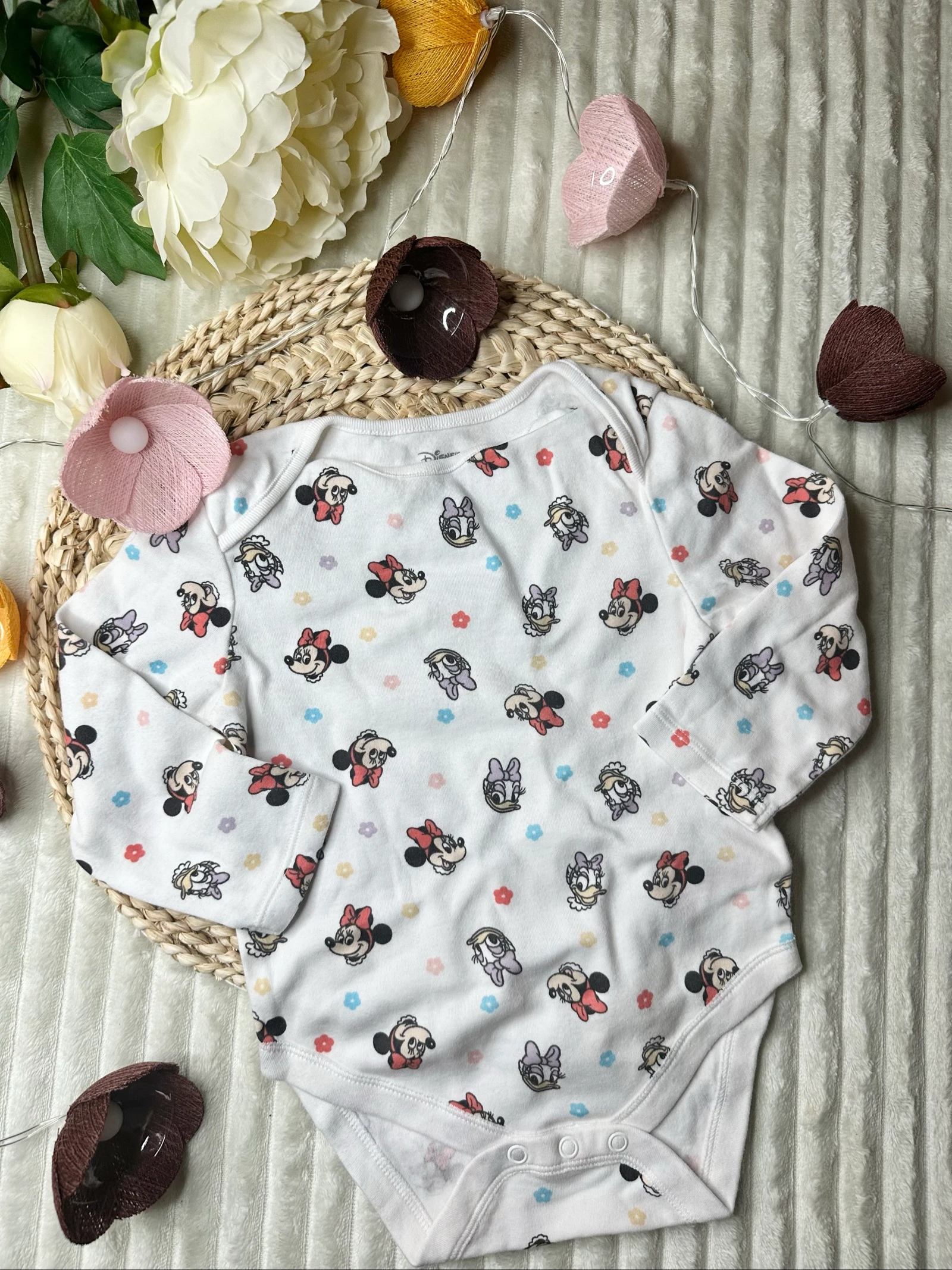 Set van 2 Minnie Disney Primark lange mouwen bodys 12-18 maanden – photo 3